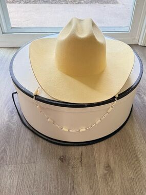 lack of color ryder butter yellow western cowboy wool tall crown hat size XL NEW